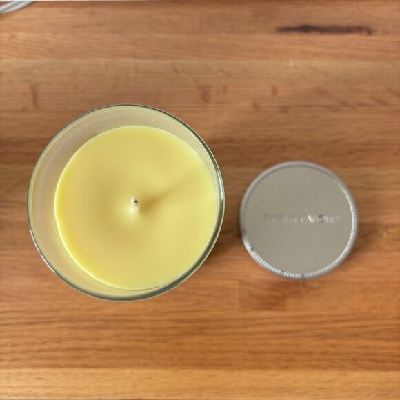 Yankee Candle Home Classics Lemon Ice 12‎ oz Glass Jar Lid 95 Hours New